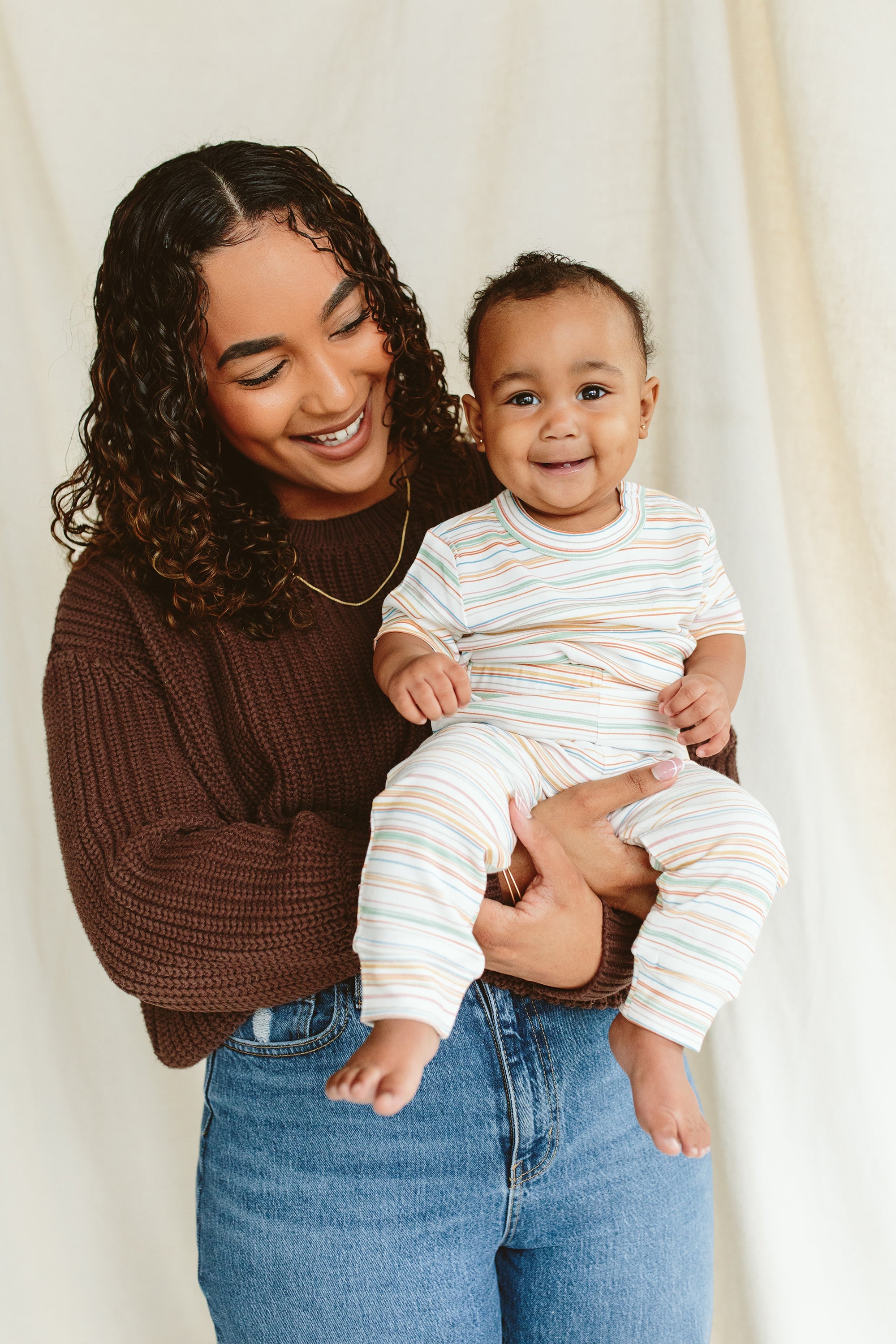 S/S BODYSUIT | BOARDWALK STRIPE bodysuits goumikids   