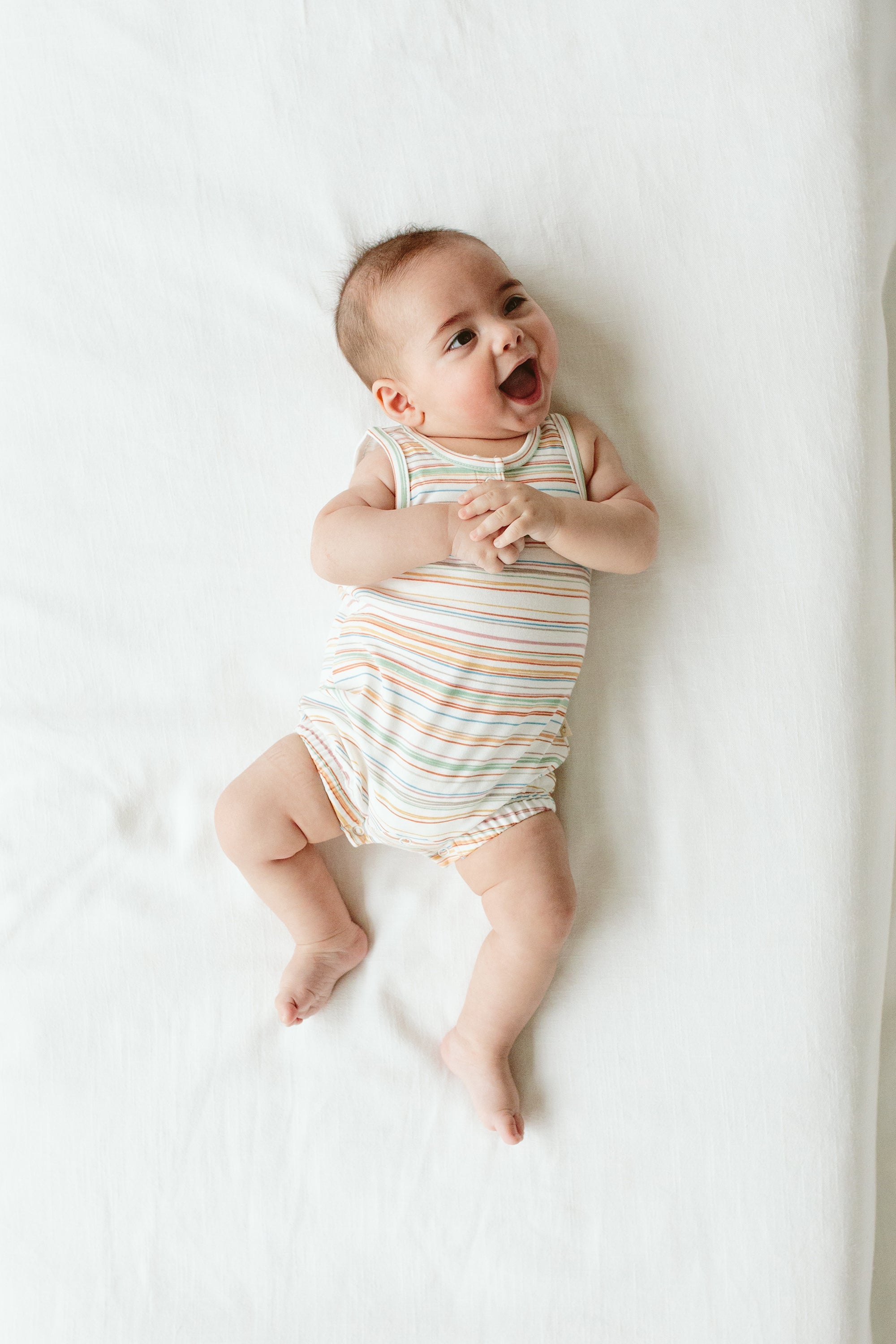 ROMPER | BOARDWALK STRIPE rompers goumikids   