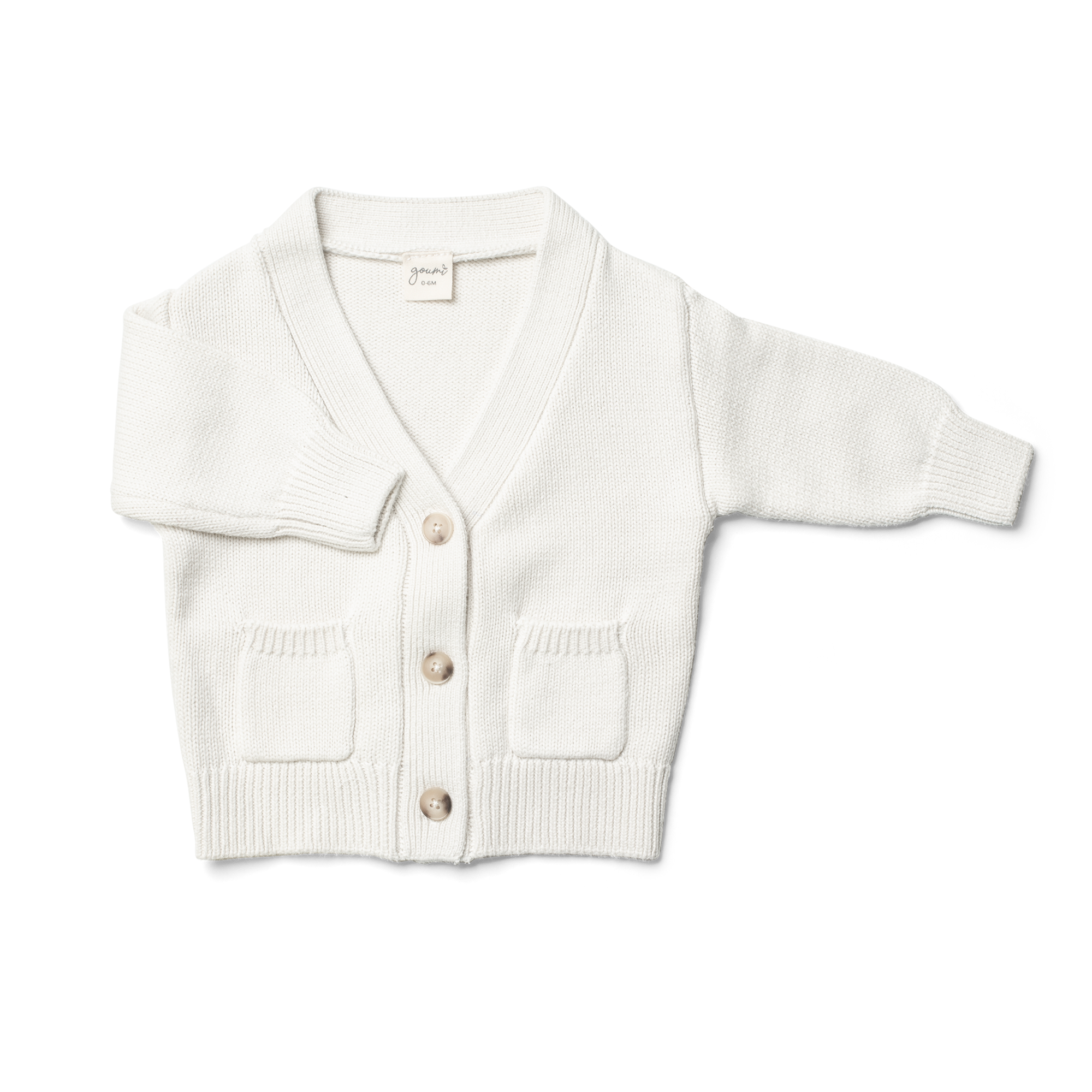 KNIT BUTTON-UP SWEATER | CLOUD sweaters goumikids   