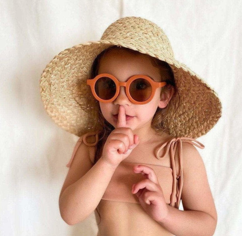 Sustainable Kids Sunglasses - Rust