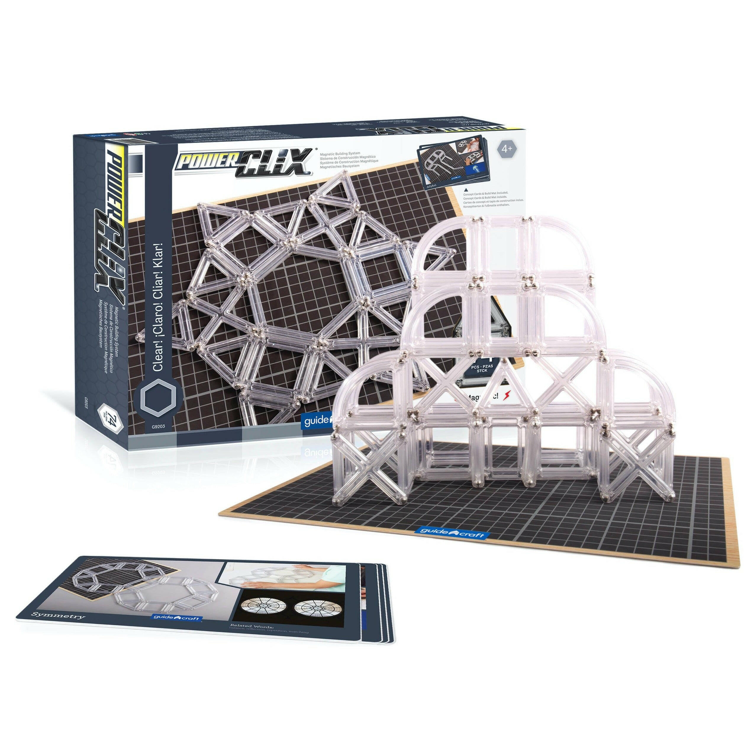 PowerClix® Frames Clear – 74 pc. set Kids Toys Guidecraft   