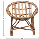  Round  Hand Woven Rattan Chair