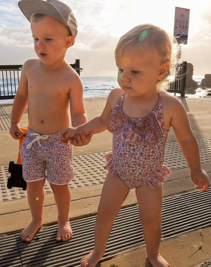 Hazel One Piece Kids Swimsuit Made from recycled plastic bottles