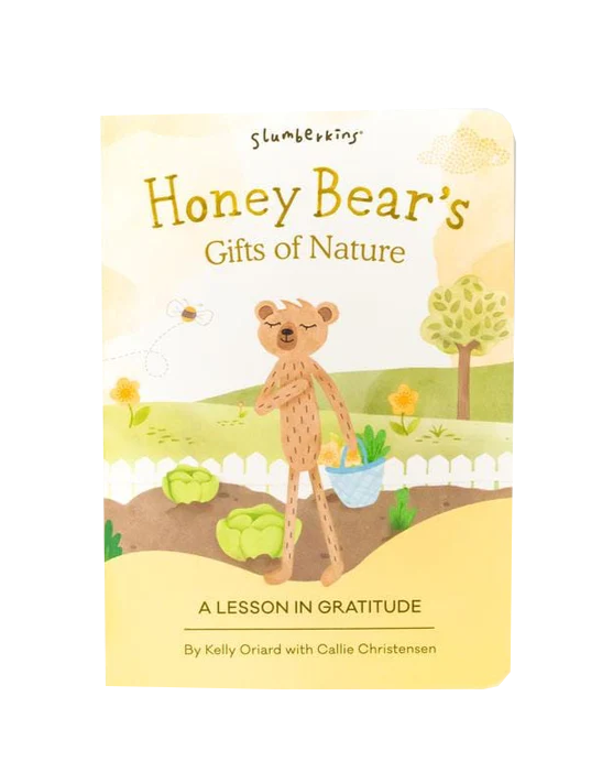 Honey Bee Mini & Honey Bear Board Book Bundle Soft Dolls Slumberkins   