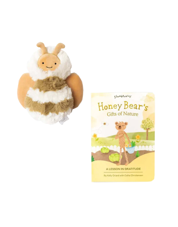 Slumberkins - Honey Bee Mini & Honey Bear Board Book Bundle