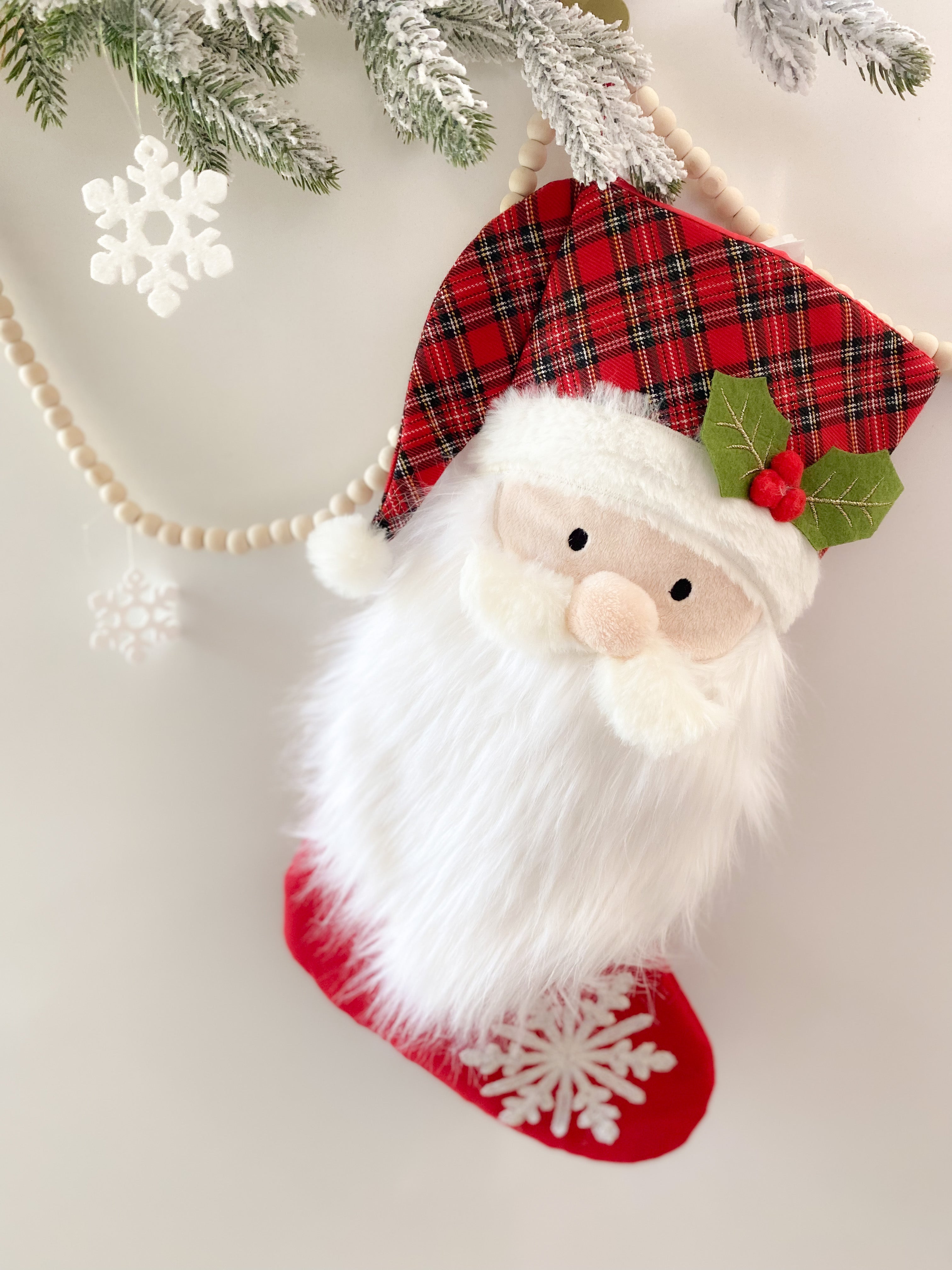 TARTAN SANTA STOCKING Stocking MON AMI   