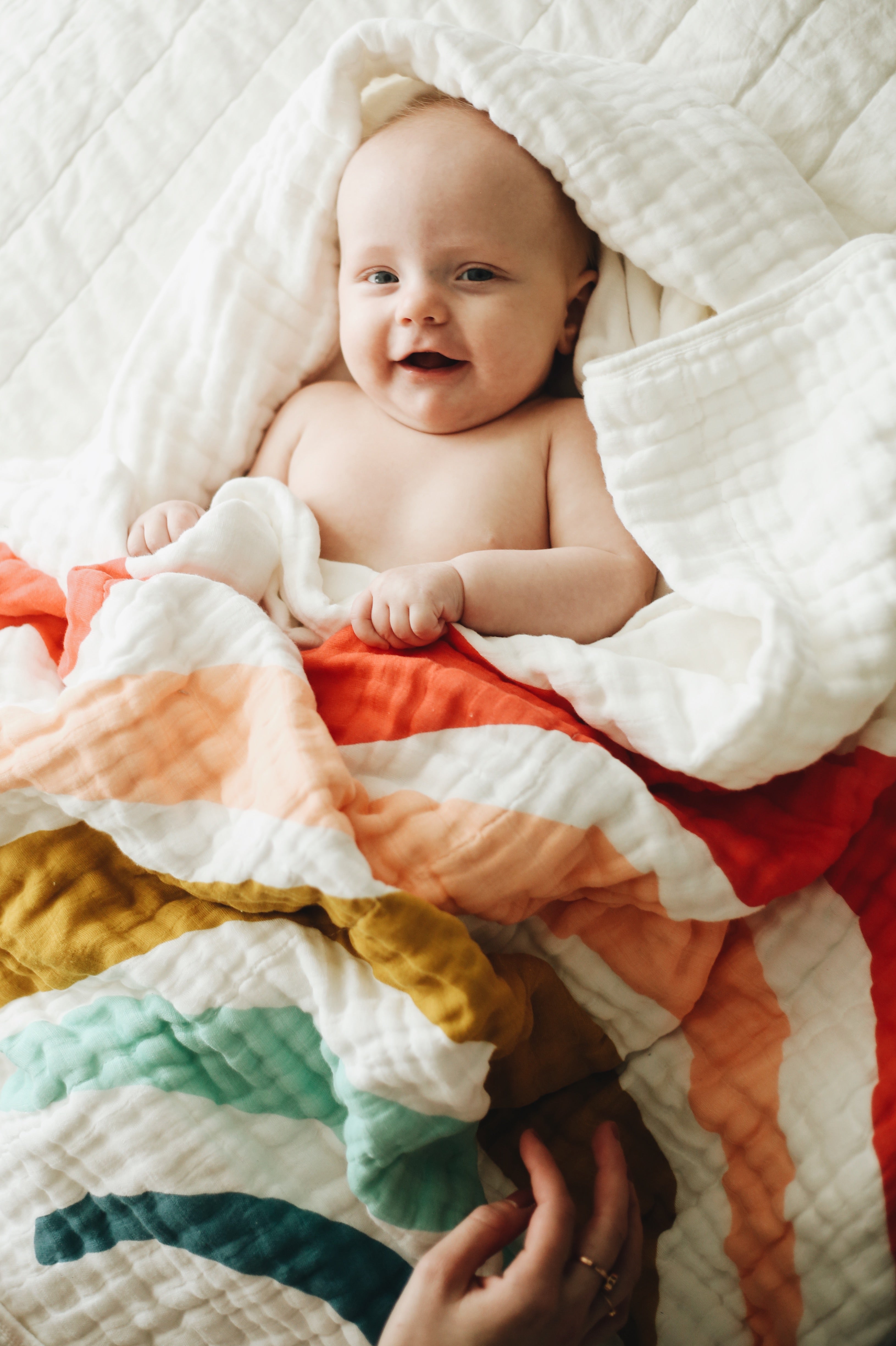 Rainbow Quilt Quilts Clementine Kids   