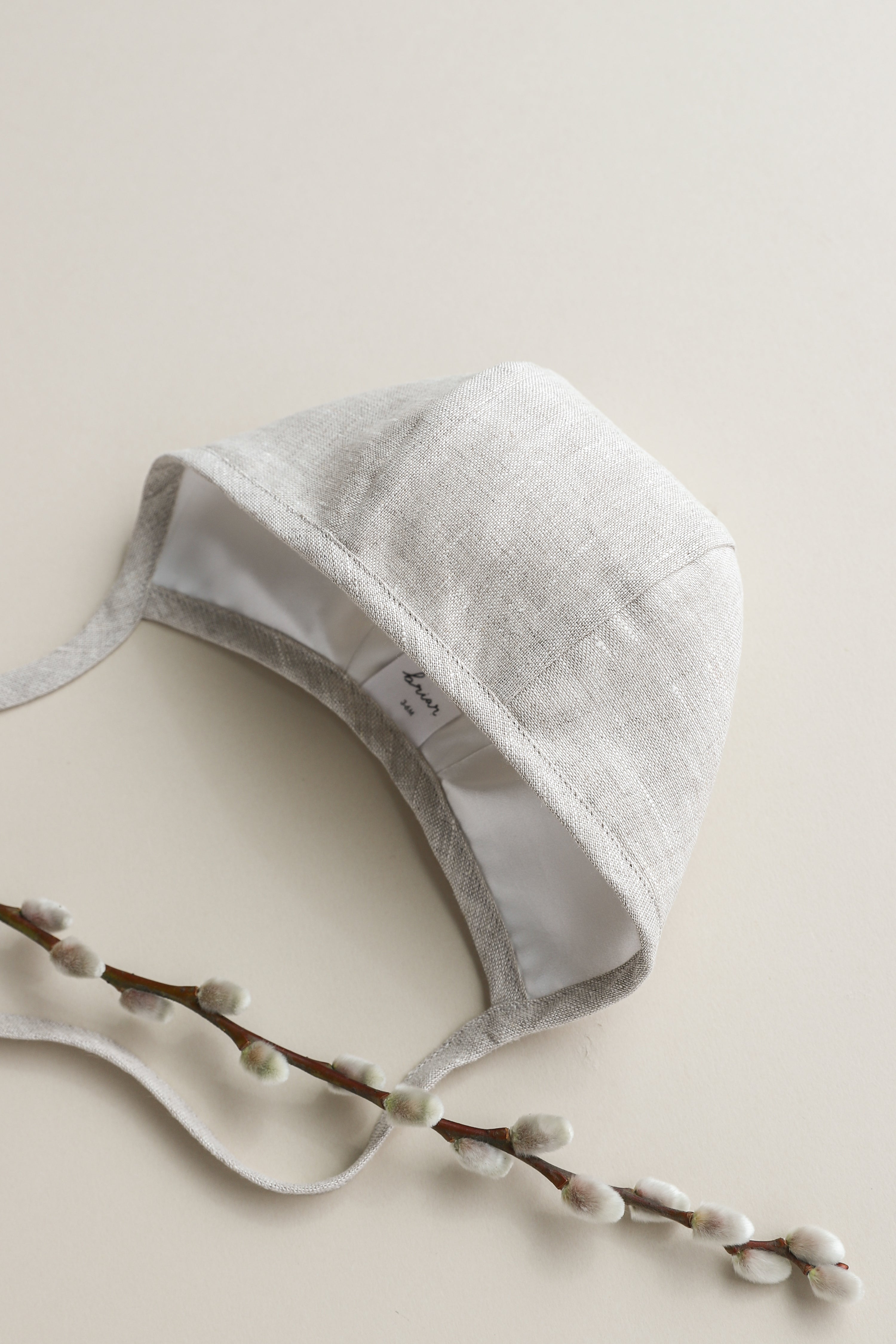 Sand Linen Bonnet Cotton-Lined Bonnets Briar Baby®   