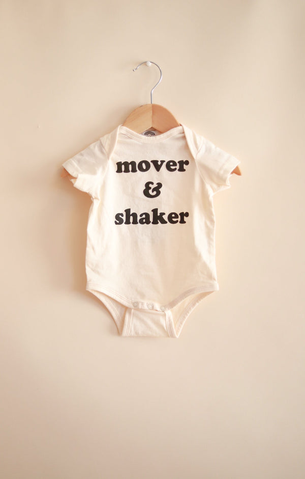 Mover & Shaker Organic Cotton Baby Bodysuit