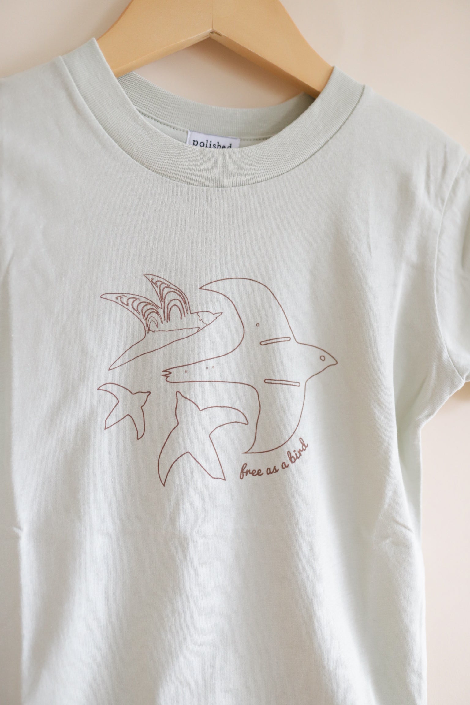 Free as a Bird Graphic T-Shirt Kids Polished Prints   