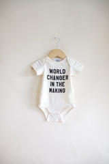World Changer in the Making Organic Cotton Baby Bodysuit