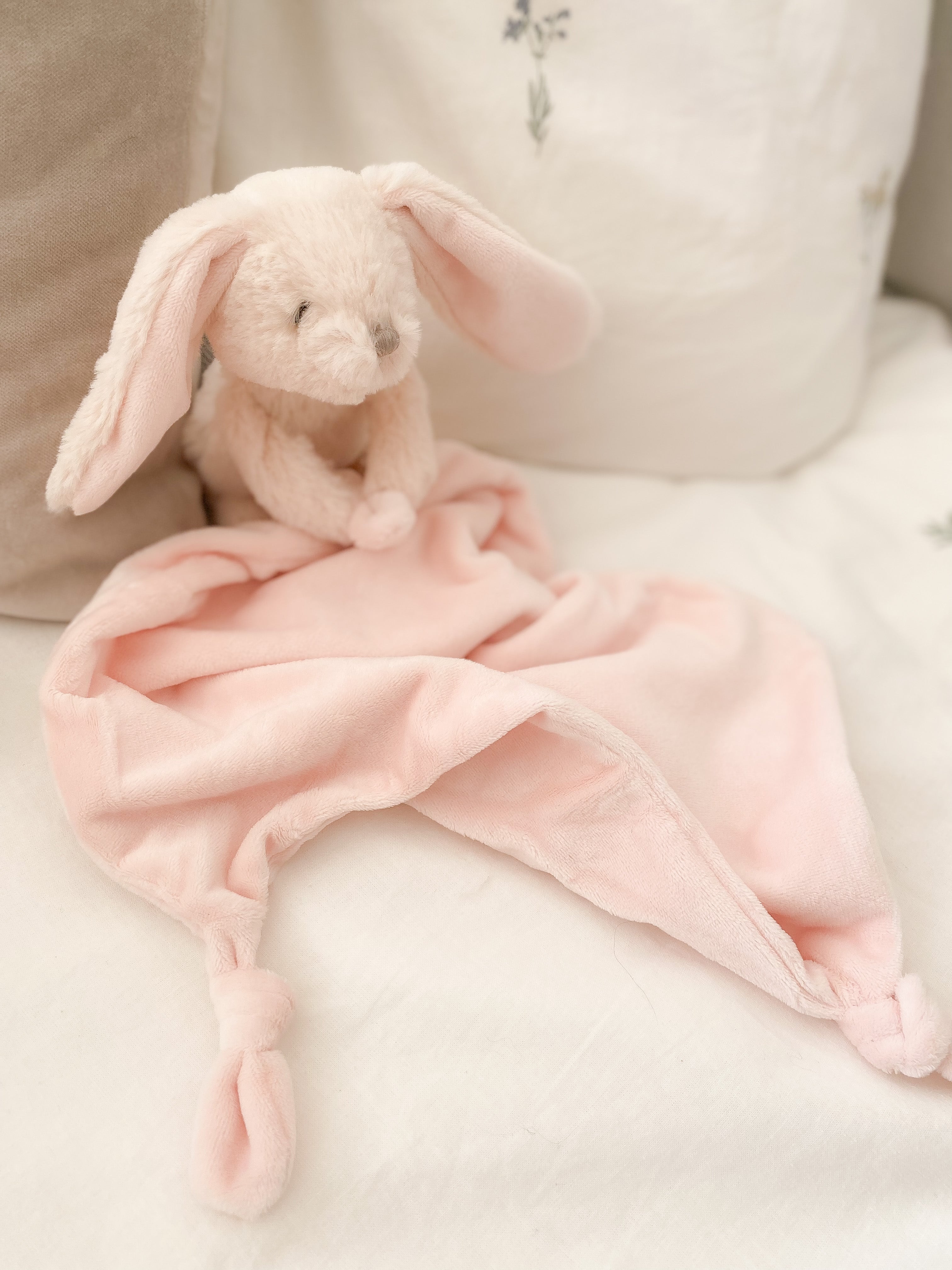 ROSIE BUNNY KNOTTED SECURITY BLANKIE Security Blankie MON AMI   