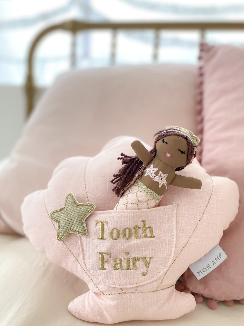 'MACIE' MERMAID TOOTH FAIRY PILLOW & DOLL SET