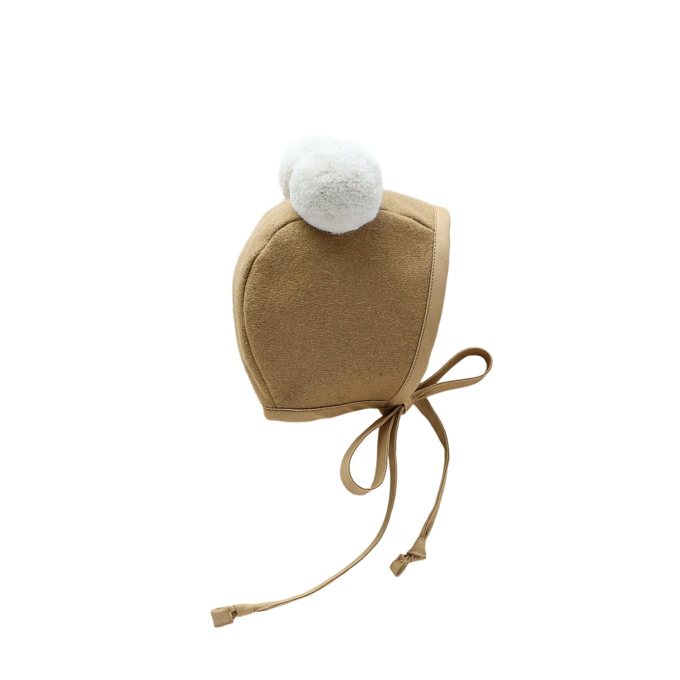 Camel Double Pom Bonnet Cotton-Lined Bonnets Briar Baby®   