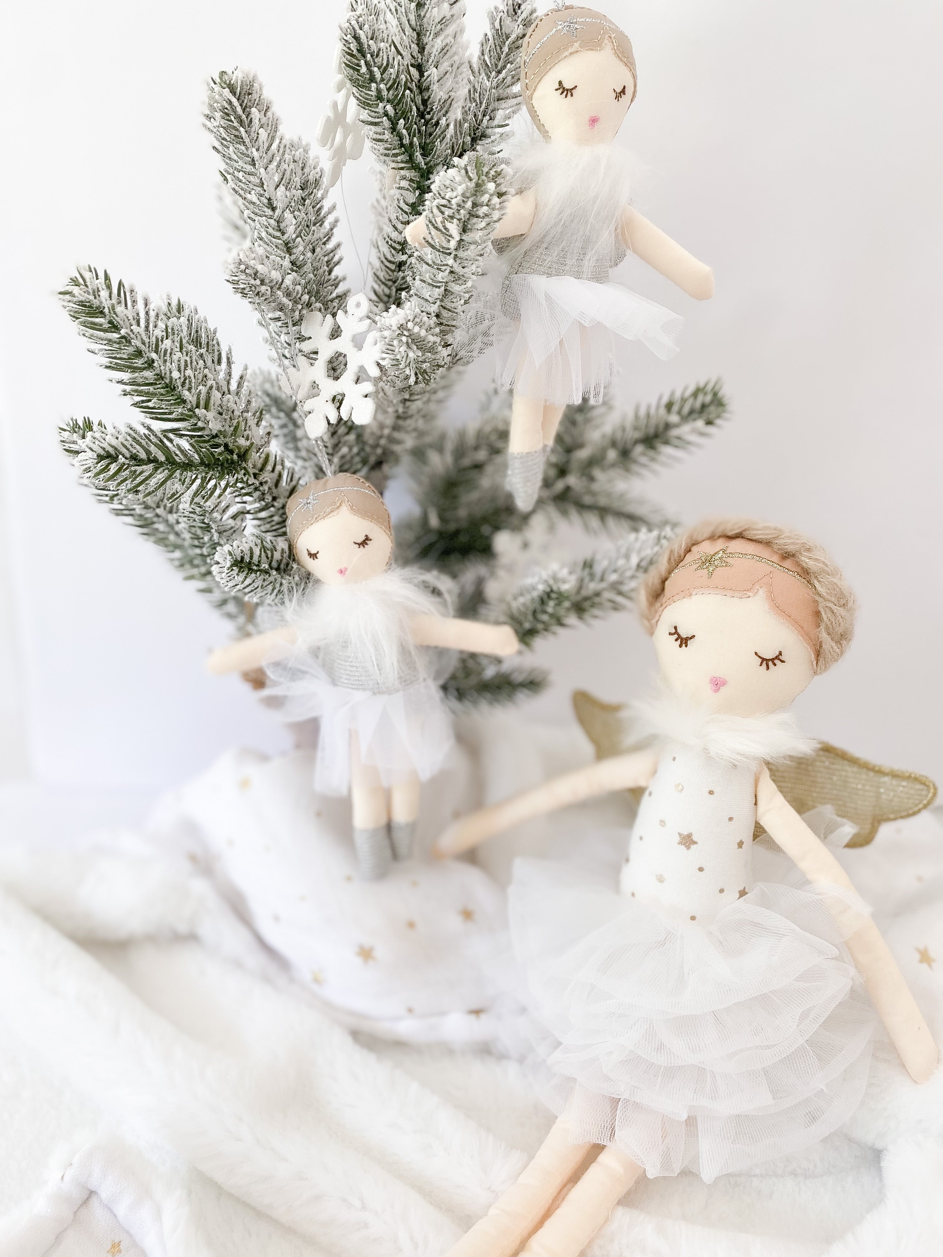 Assorted Angel Doll Christmas Ornaments Ornaments MON AMI   