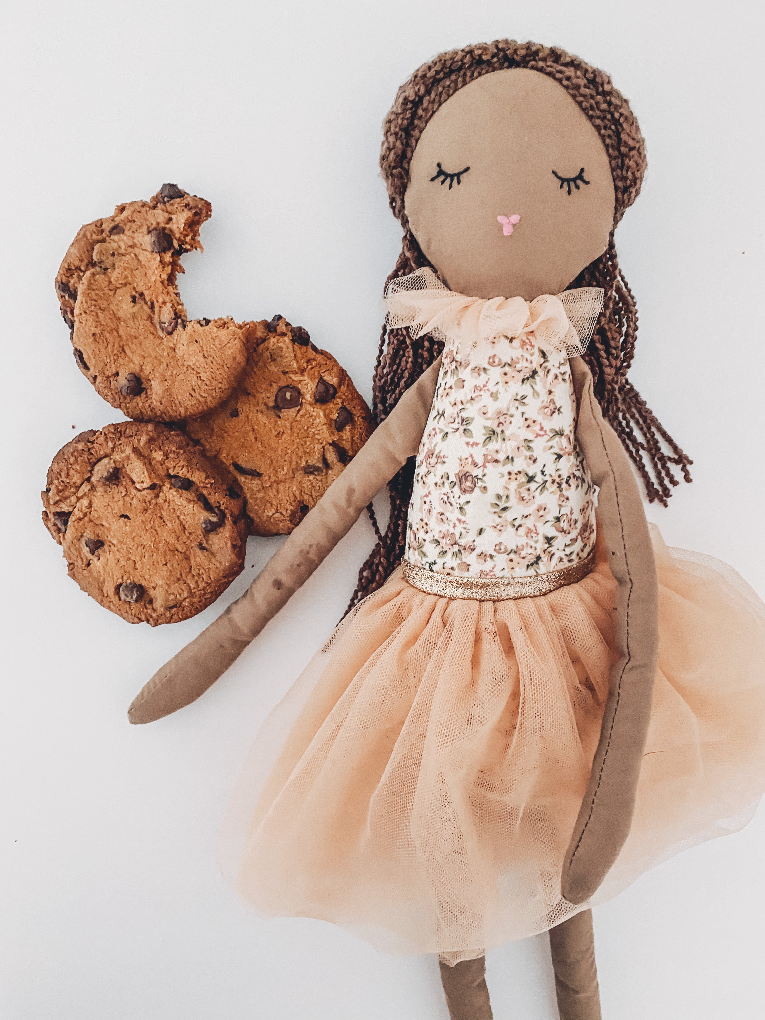 'Cookie' Scented African American Soft Doll Doll MON AMI   