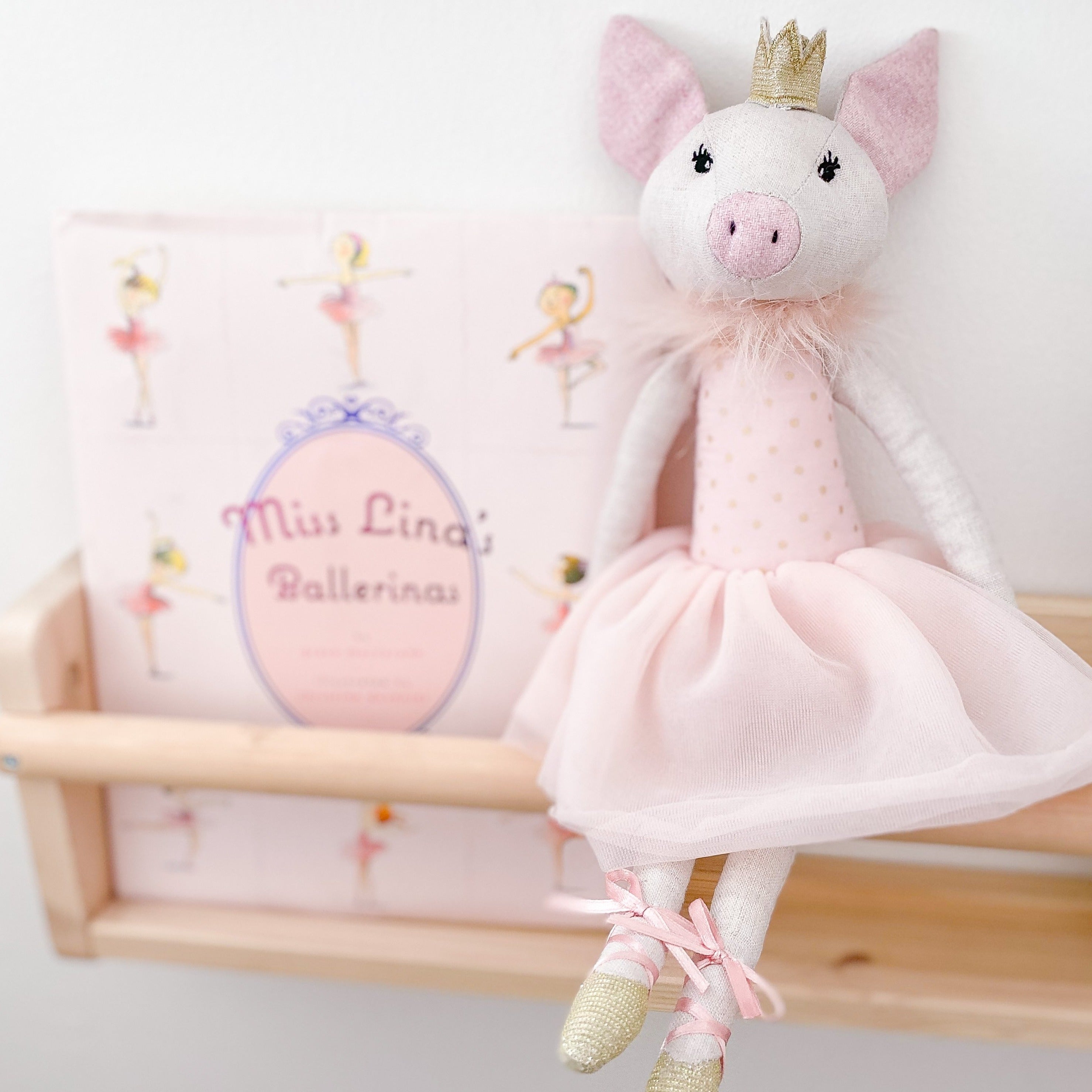 Penelope Pig Ballerina Doll Doll MON AMI   