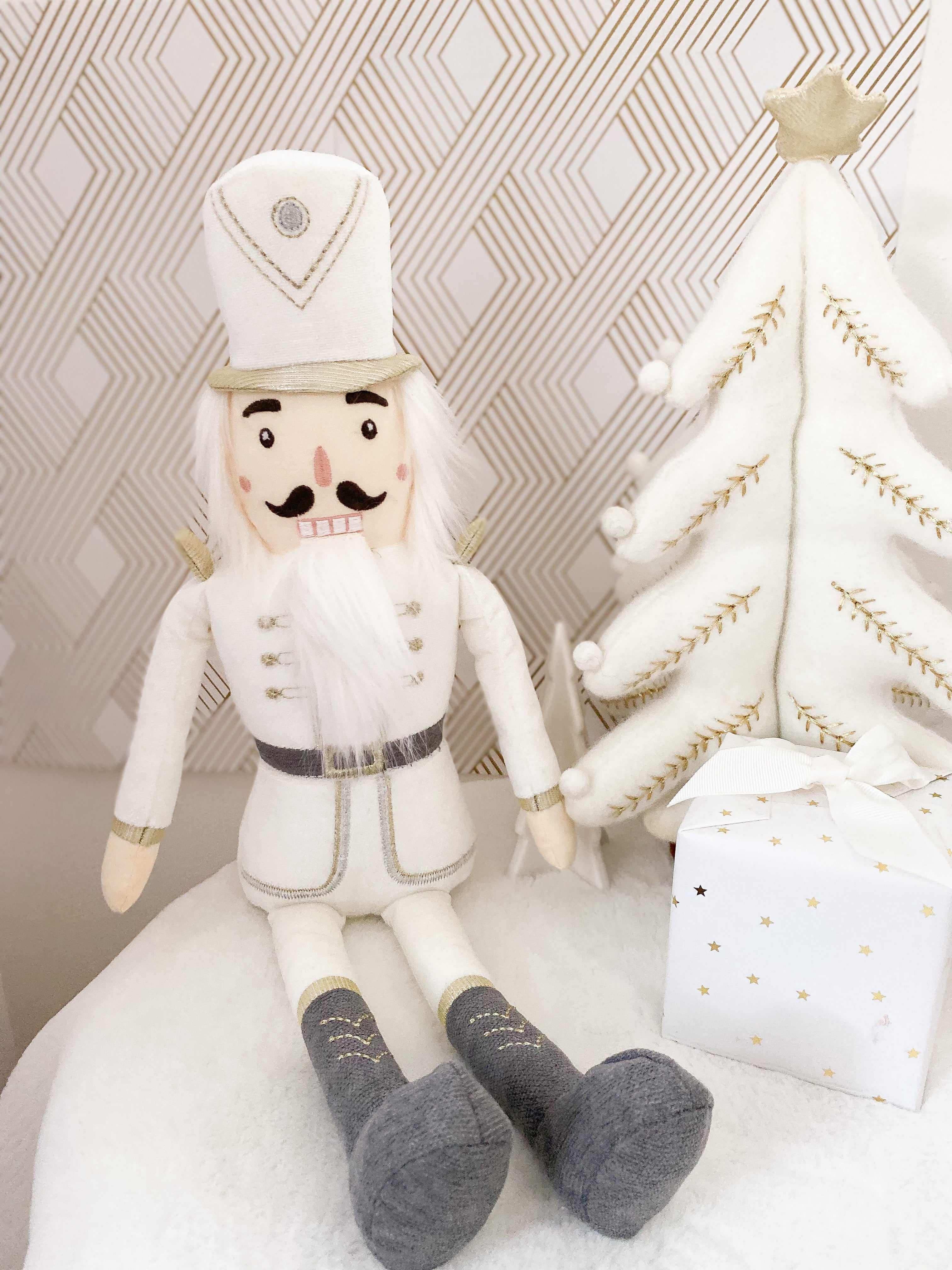 The Nutcracker Shelf Sitter - White Doll MON AMI   