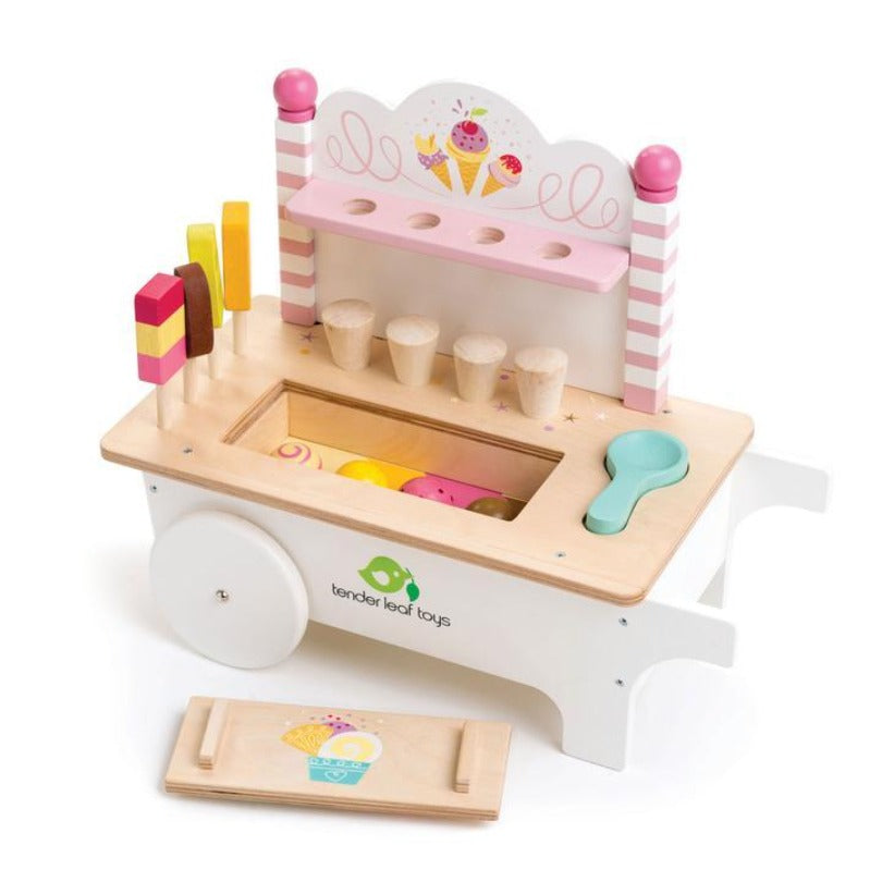 Ice Cream Cart Toy Kitchens & Play Food Tender Leaf   