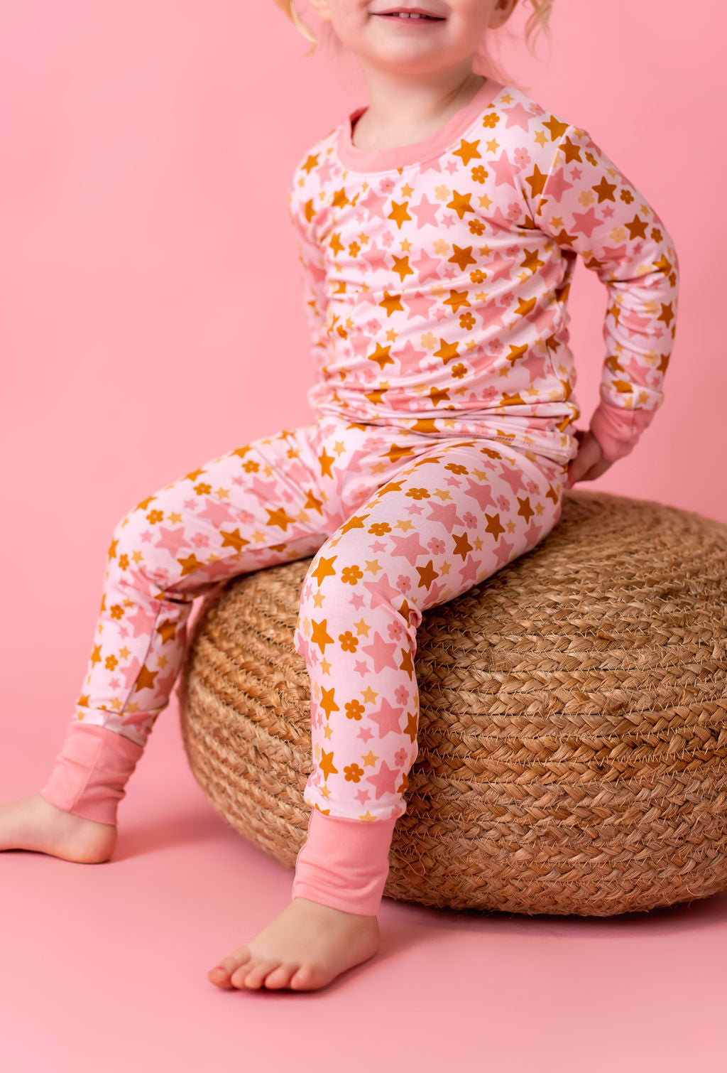 Pink Star Two Piece Set Baby & Toddler Sleepwear In my Jammers   