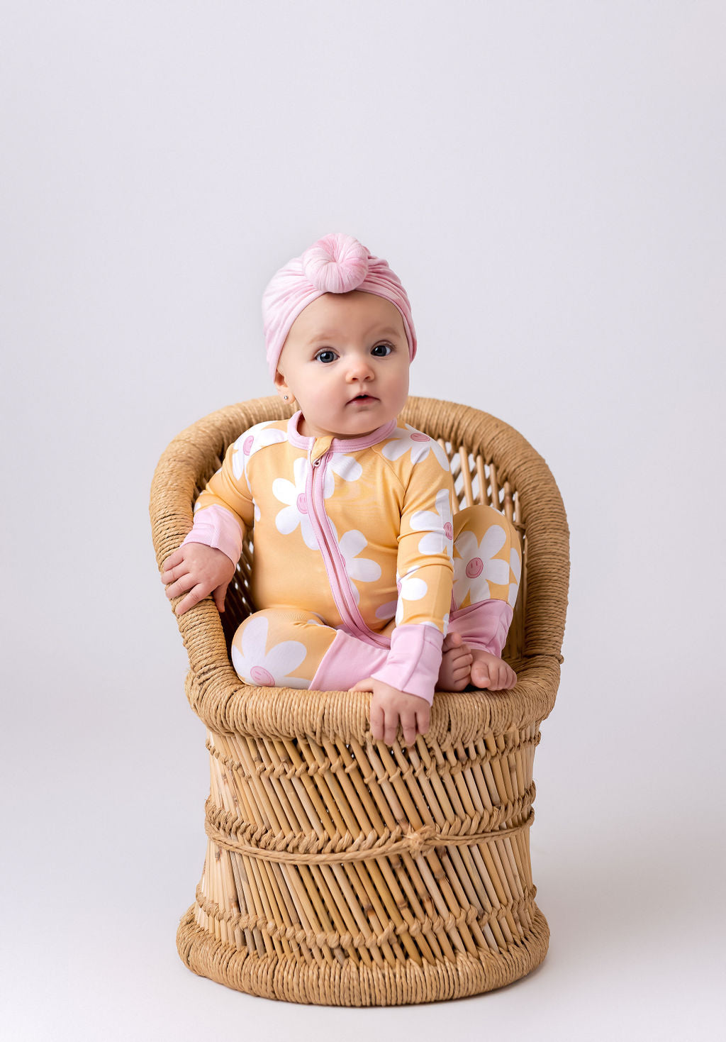 Retro Daisy Zipper Romper Baby & Toddler Sleepwear In my Jammers   