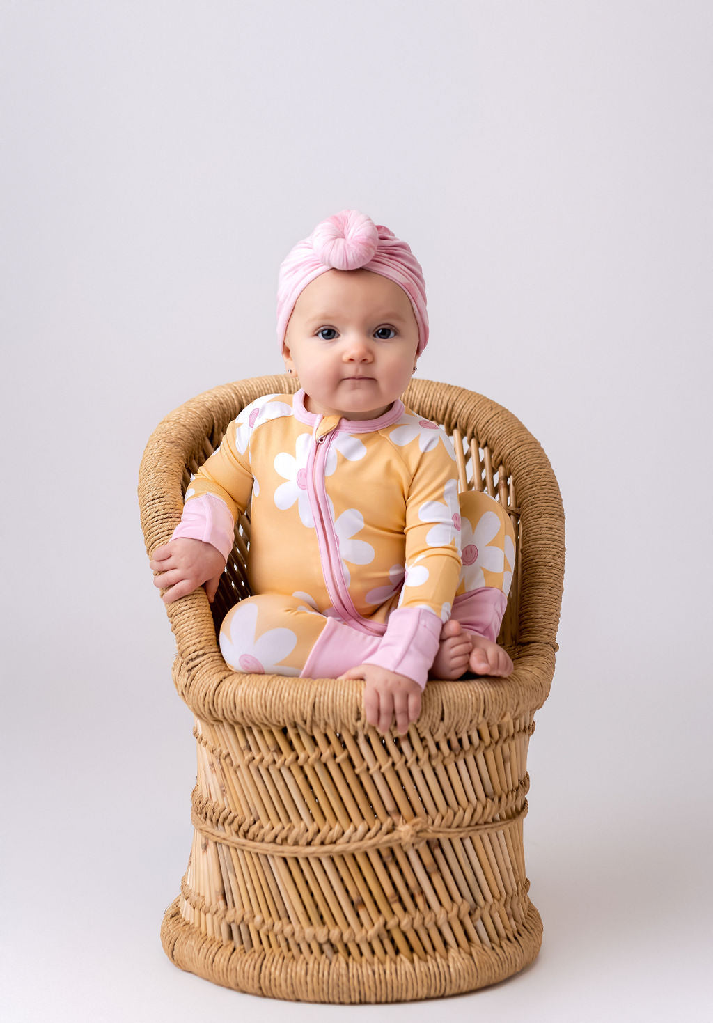 Retro Daisy Zipper Romper Baby & Toddler Sleepwear In my Jammers   