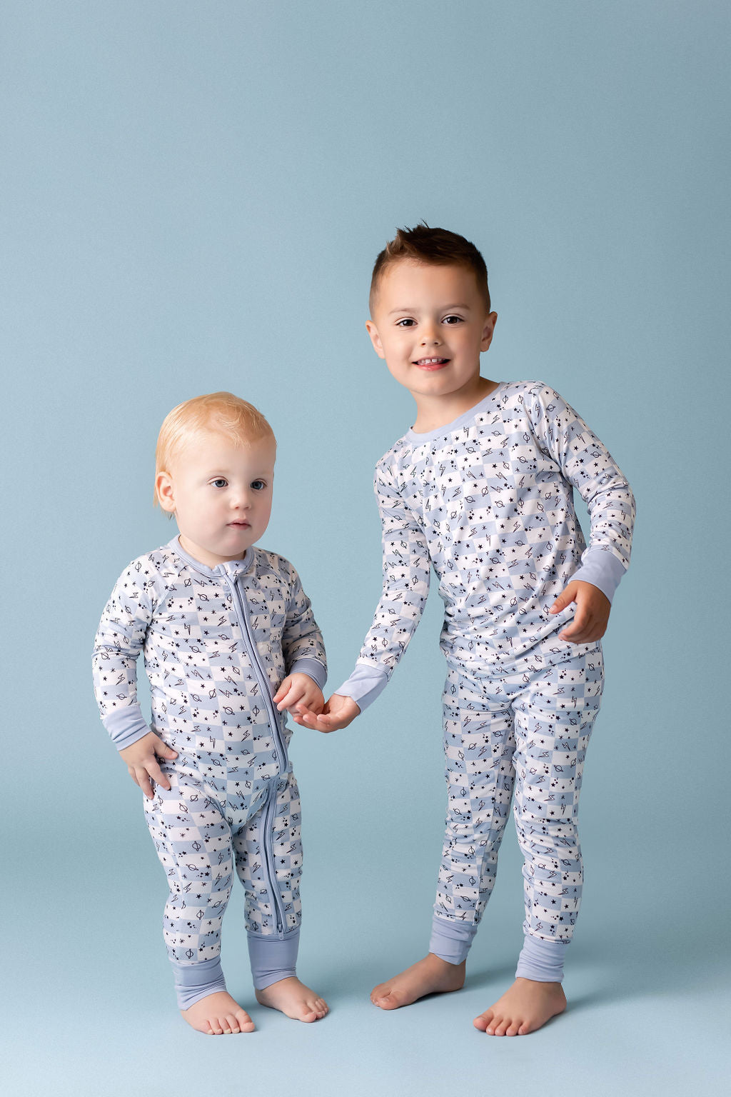 Checkered Space Two Piece Set Baby & Toddler Sleepwear In my Jammers   