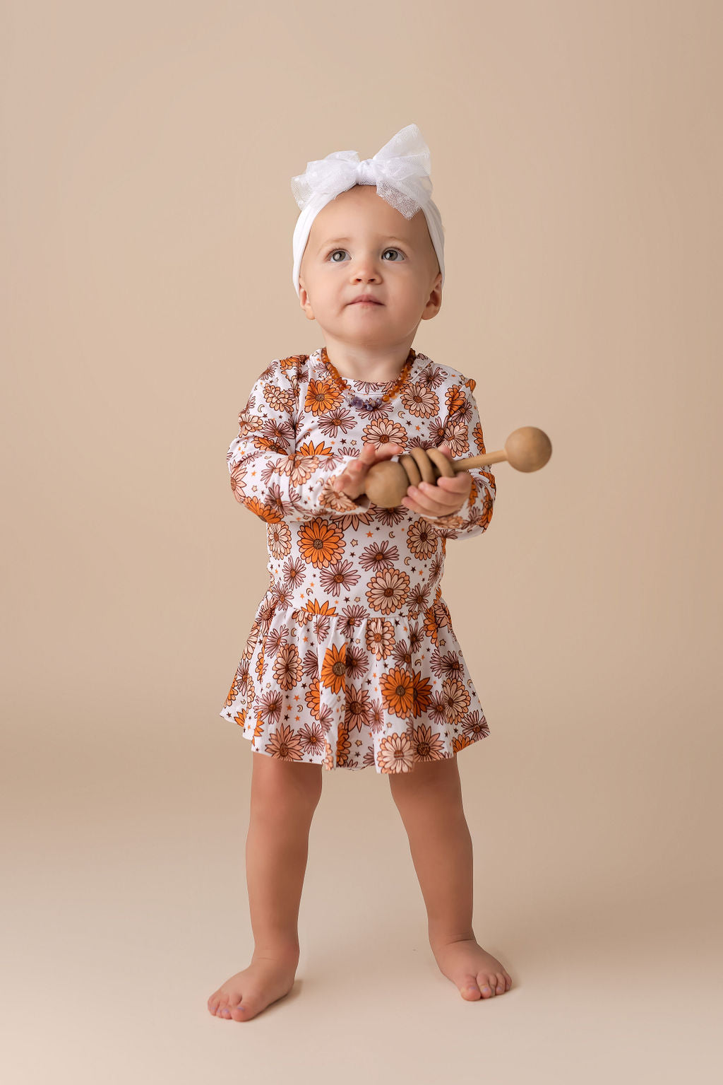 Fall Floral Twirl Bodysuit Baby & Toddler In my Jammers   