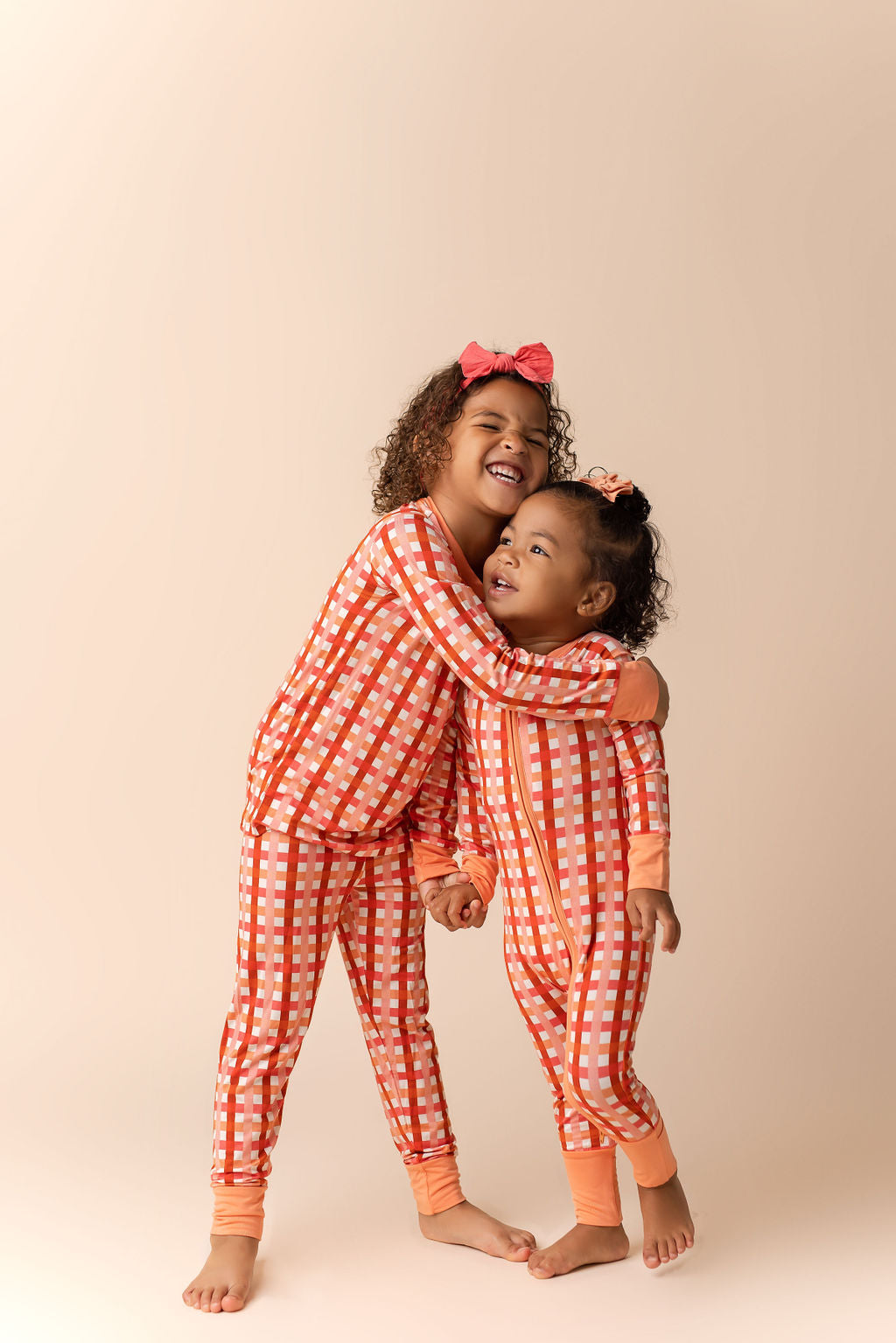 Peachy Plaid Two Piece Set Baby & Toddler In my Jammers   