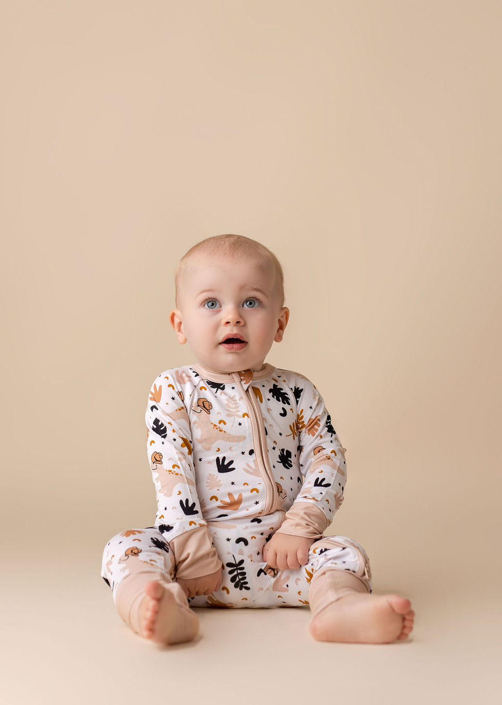 Dino Dude Zipper Romper Baby & Toddler In my Jammers   