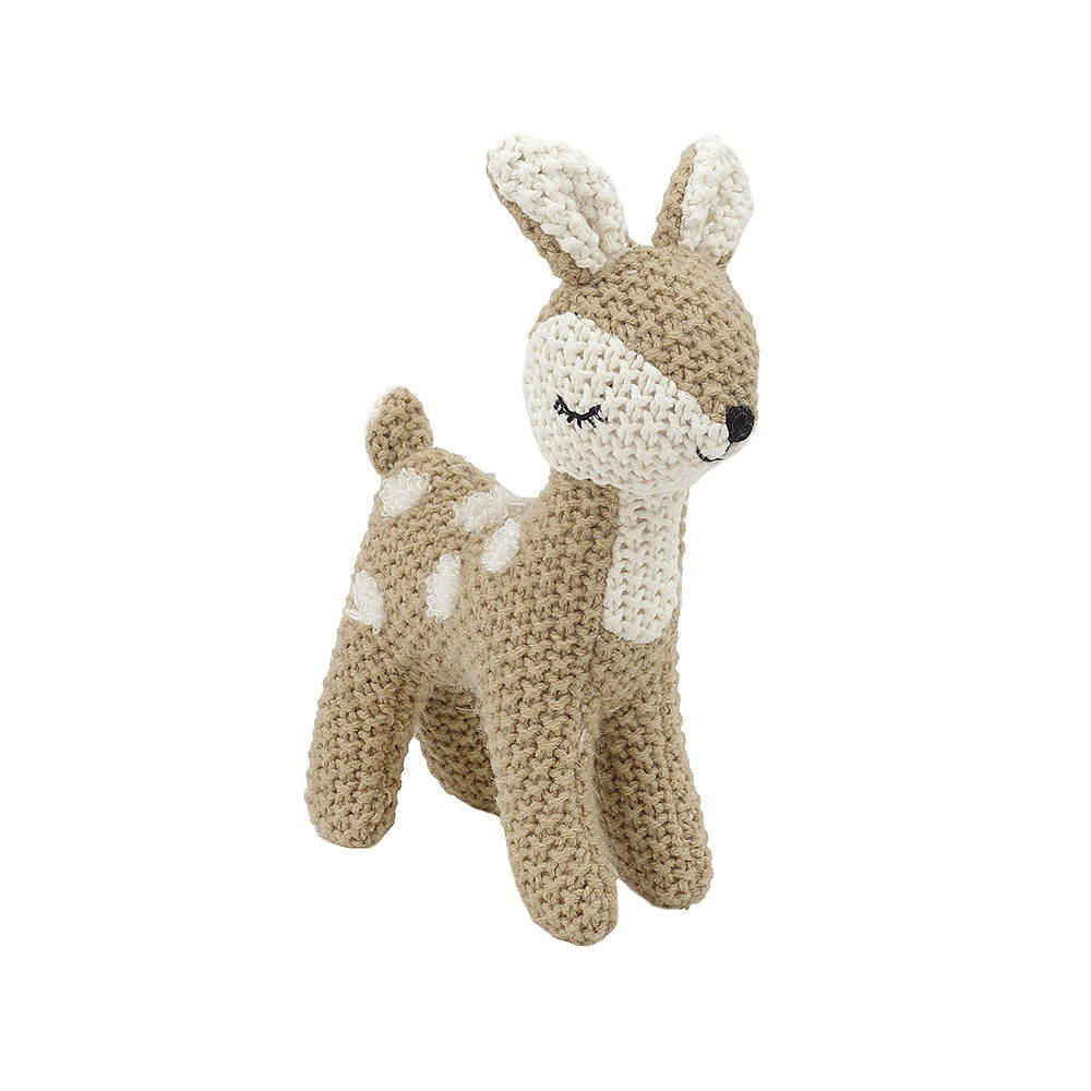 Fiona Deer Knit Fawn Stuffed Toy MON AMI   