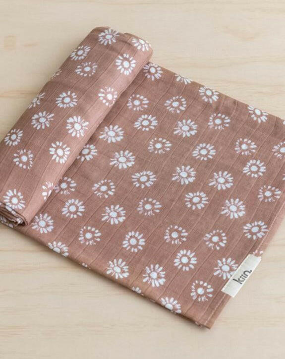 Organic Cotton + Bamboo Muslin Swaddle - Aster Baby Essentials Kiin Baby   