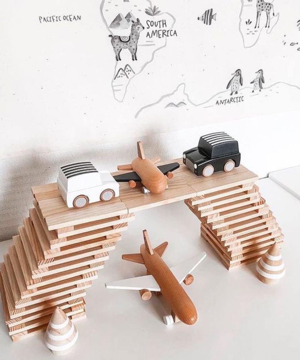 Wooden Hikoki Wind-Up Jet Wooden Toys kiko+ and gg*   