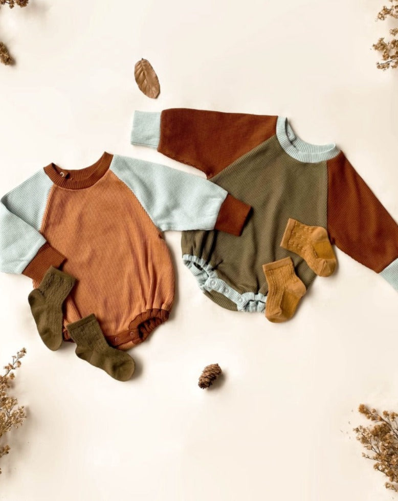 Waffle Long Bodysuit Baby Clothing Kleine Tijntje   