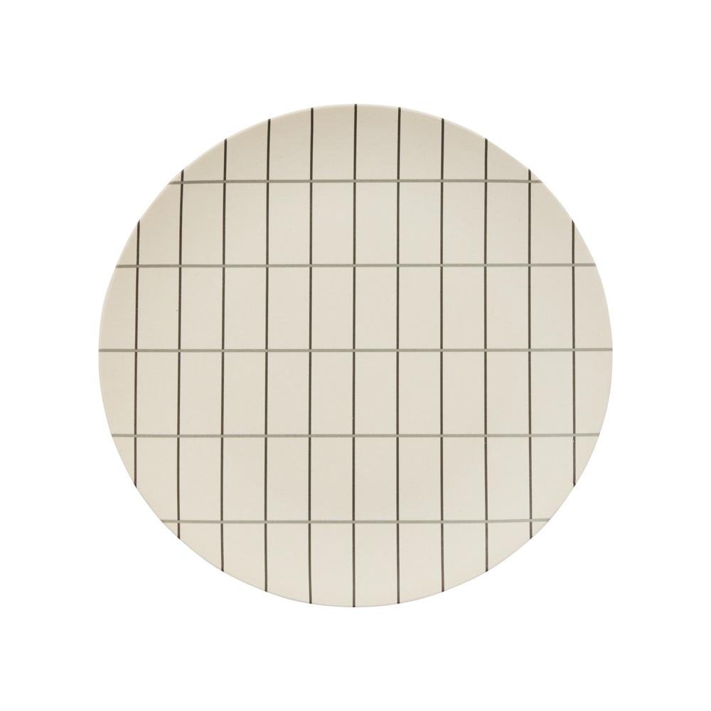 Bamboo Grid Tray - Large - Offwhite / Anthracite  OYOY   