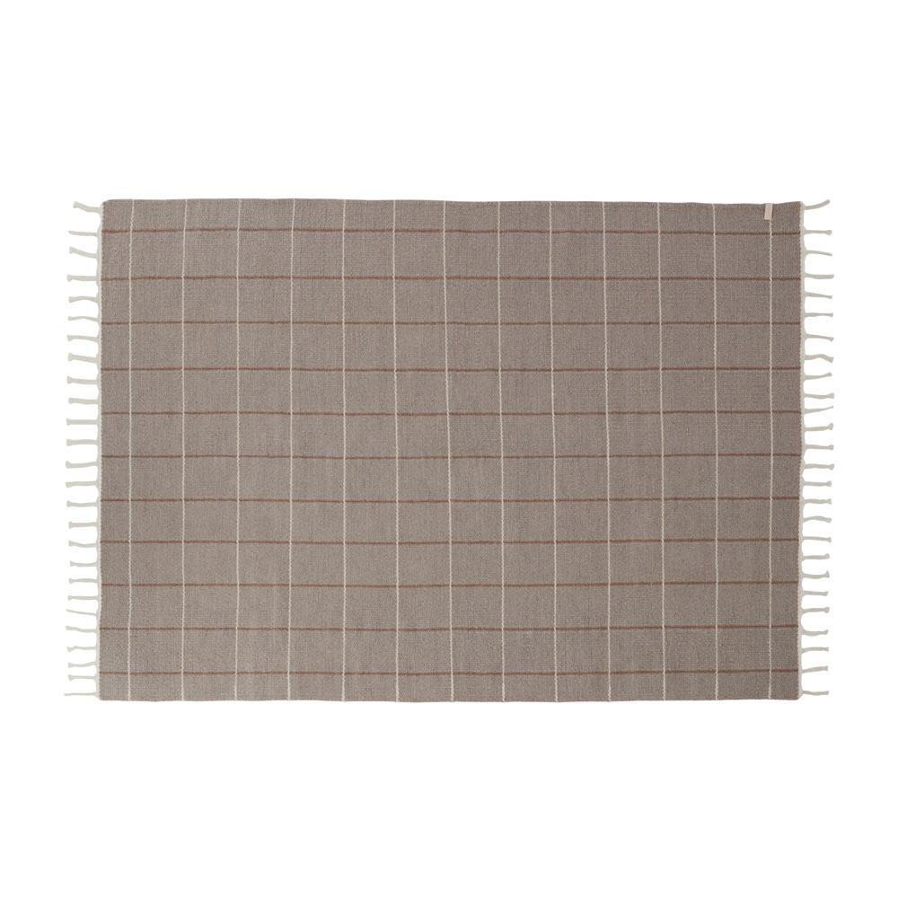 Grid Rug - Caramel / Offwhite Rugs OYOY   