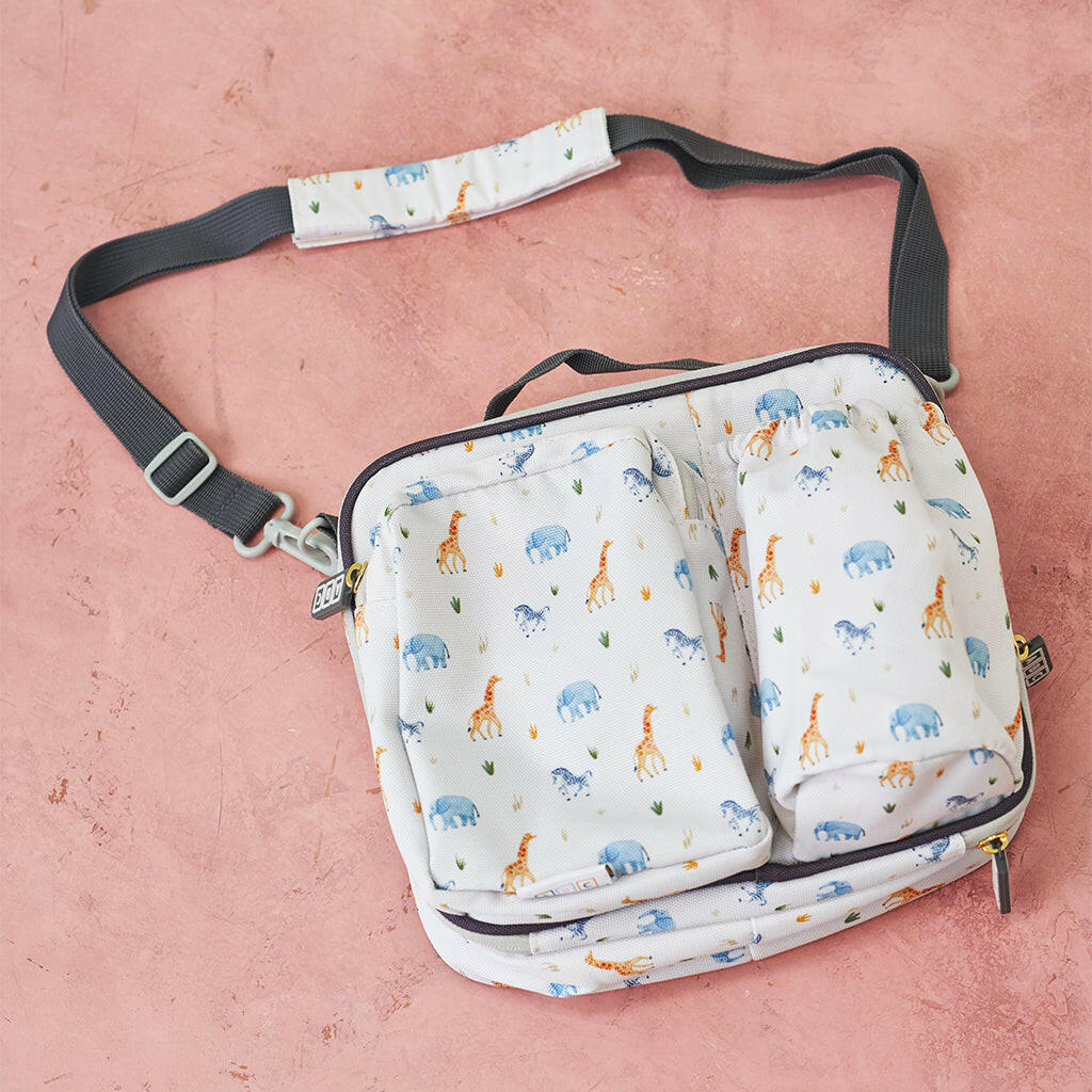 Lunch Bag Safari Warm Cream (Also available at The Container Store)  Austin Baby Collection   