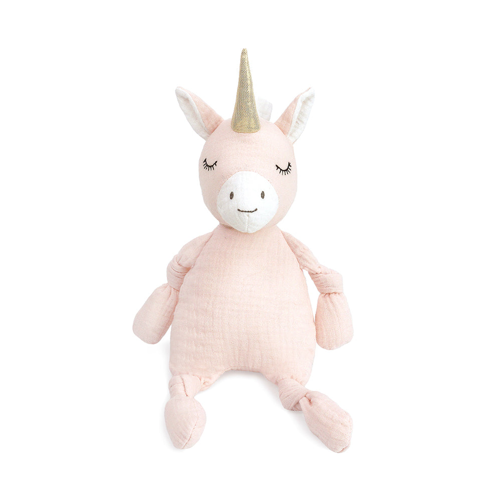 DREAMY UNICORN MUSLIN KNOTTED SOFT DOLL Doll MON AMI   