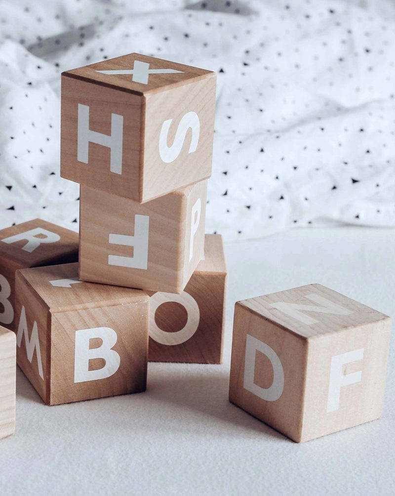Large Wooden Alphabet Blocks