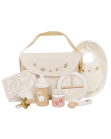 Le Toy Van Baby Doll Nursing Set Bib Bottle Baby Food Diaper Bag Toddler
