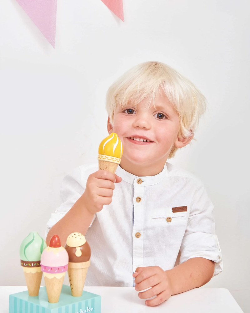 Le Toy Van Wooden Ice Cream Cones Pretend Play Le Toy Van   