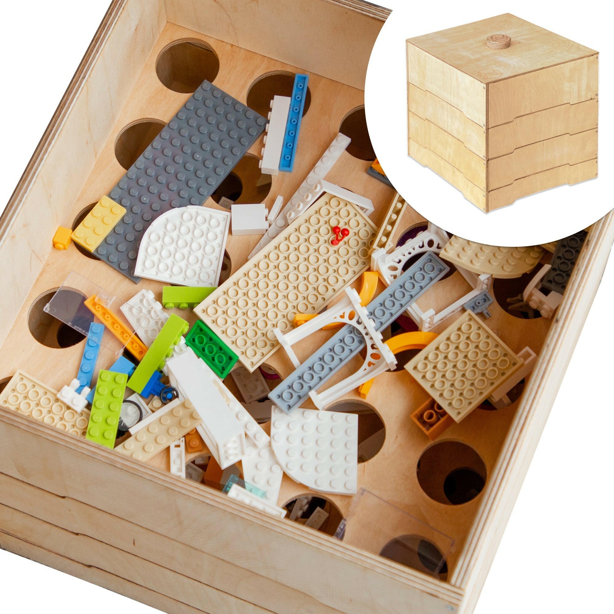 Wooden storage/sorter for LEGO® Lego Storage Goodevas   
