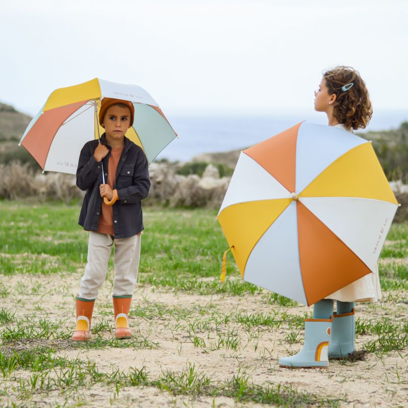 Natural Rubber Rain Boots - Light Blue Shoes Grech & Co.   