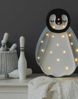 Little Lights - Penguin Lamp - Grey