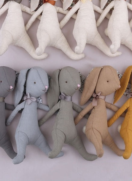 Organic Cotton Linen Bunny Rabbit Stuffies Little Wonder & Co.   