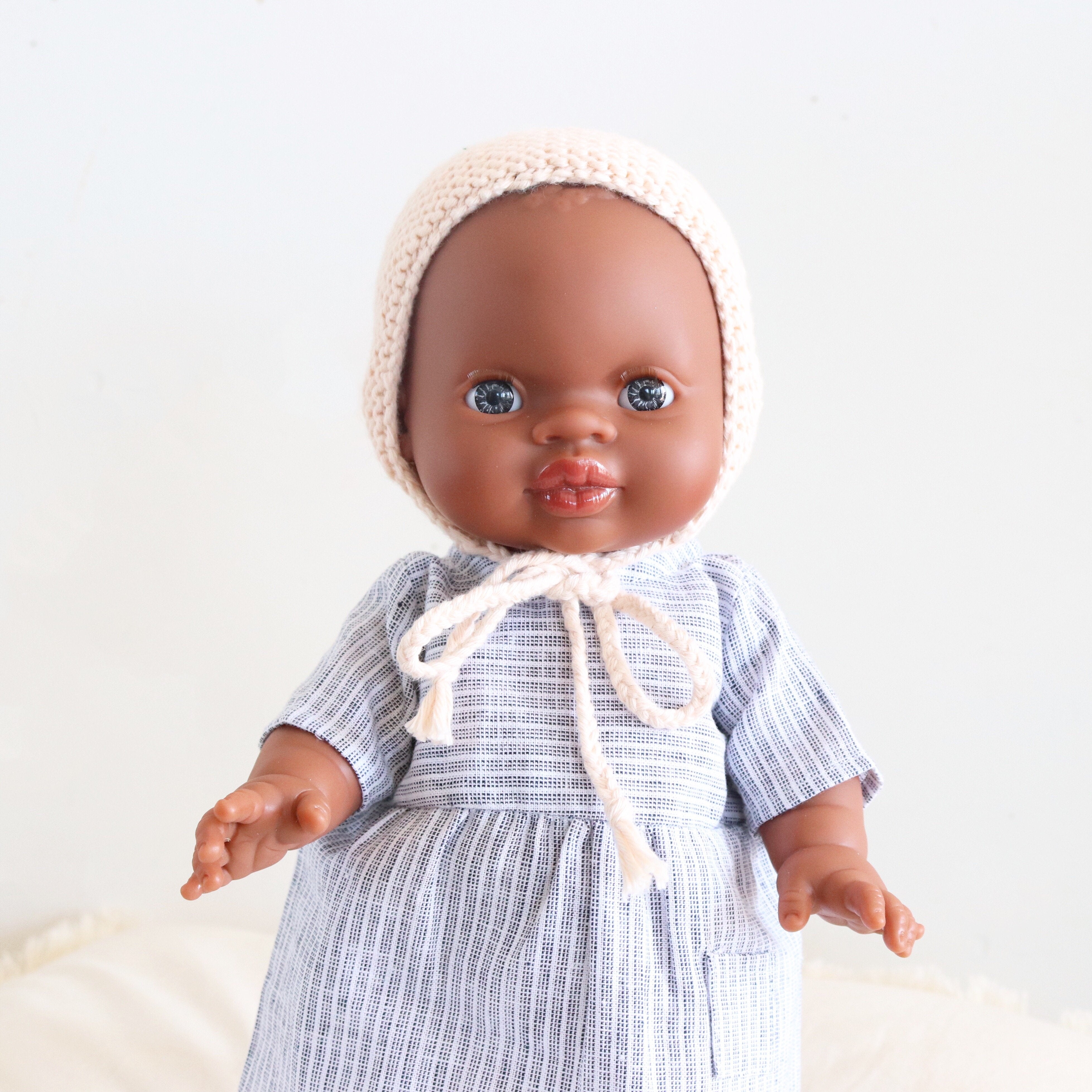 Minikane Black Baby Girl Doll with Blue Eyes Dolls Minikane   