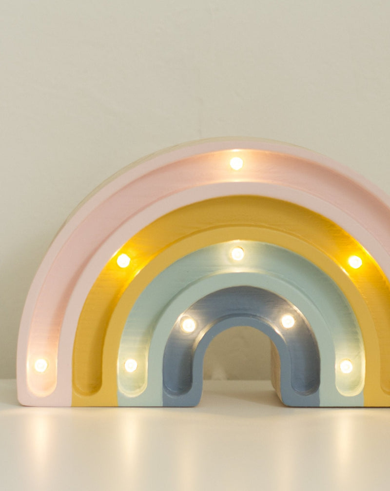 Little Lights - Rainbow Mini Lamp with Glitter - Retro