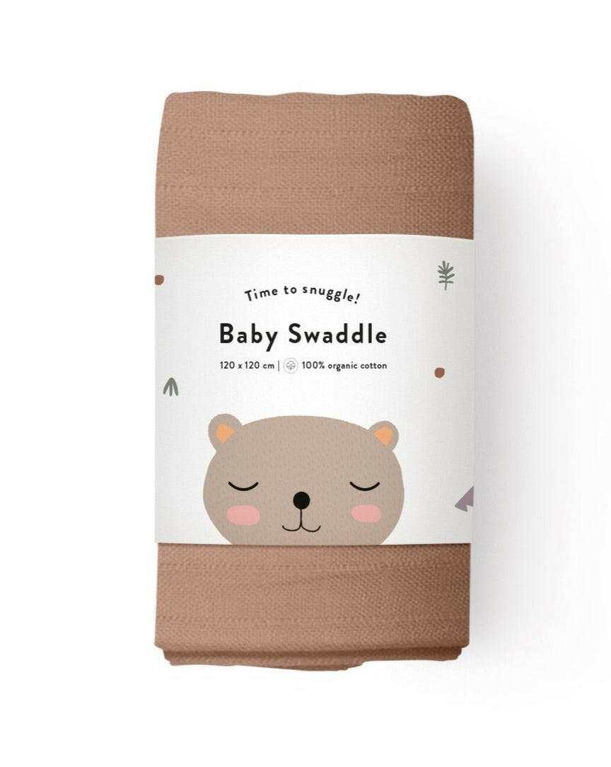 Organic Baby Swaddle — Berry Swaddle Little Otja   