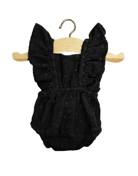 Minikane Doll Romper retro Lou cotton embroidered Black Doll Clothing Minikane   