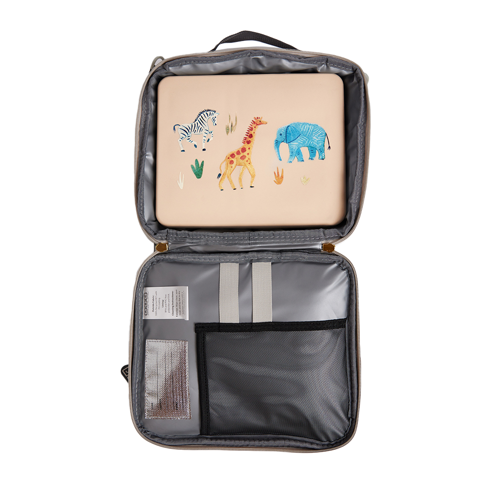 Bento and Lunch Bag Set Safari (Lunch Bag Avail at The Container Store)  Austin Baby Collection   